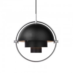 Multi-Lite Pendant Chrome - Black