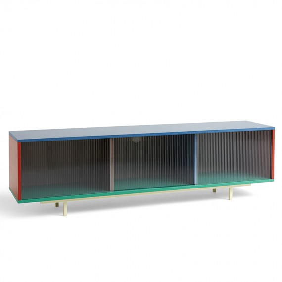 Colour Cabinet L Floor - Glass Doors HAY