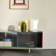 Colour Cabinet L Floor - Glass Doors HAY