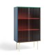 Colour Cabinet Tall - Glass Doors HAY
