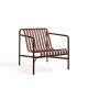 Palissade Lounge Chair Low Iron Red HAY