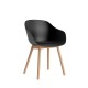 About A Chair AAC 212 Nero - Rovere HAY