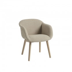 Fiber Soft Armchair - Wood Base