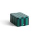 Tin Container Small Green and dark blue HAY