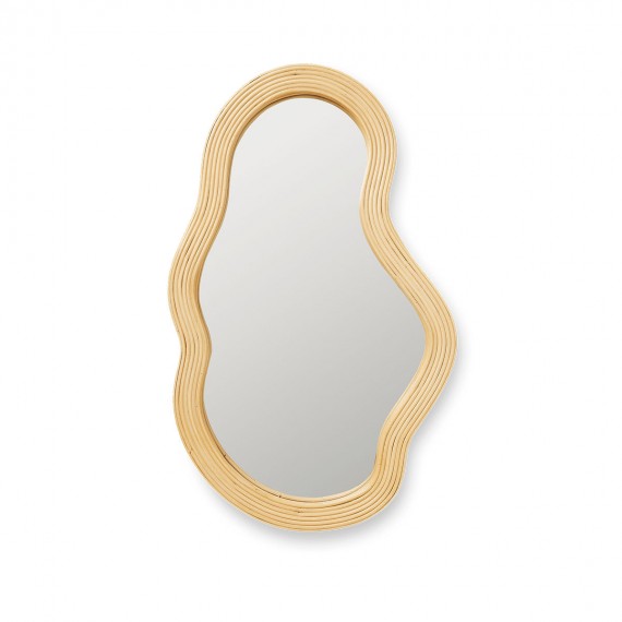 Pond Rattan Mirror - Medium ferm LIVING
