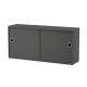 Cabinet Grigio Scuro Contenitore Ante Scorrevoli String Furniture