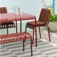 Palissade Chair Soft Quilted Cushion iron red HAY