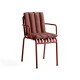 Palissade Armchair Soft Quilted Cushion iron red HAY