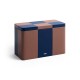 Tin Container Small Green and dark blue HAY