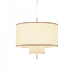 Margin Pendant Lamp - White Canvas