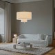 Margin Pendant Lamp - White Canvas New Works