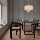 Margin Pendant Lamp - White Canvas New Works
