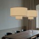 Margin Pendant Lamp - White Canvas New Works
