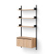 New Works Wall Shelf 1900 Cabinet Low w. Doors New Works