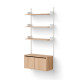 New Works Wall Shelf 1900 Cabinet Low w. Doors New Works