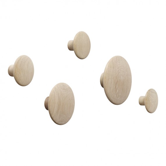Appendiabiti Dots Set 5 Pz Rovere Muuto