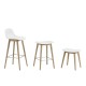 Sgabello Fiber Barstool H 65 cm Bianco Muuto