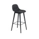Sgabello Fiber Barstool H 75 cm Nero Muuto