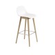 Sgabello Fiber Barstool H 75 cm Bianco Muuto