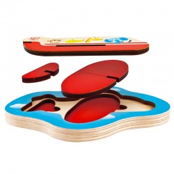 Hape E1611 Puzzle dellaeroplano 3D