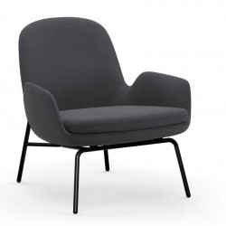 Era Lounge Chair Metallo Nero