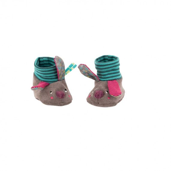 Jolis Pas Beaux Scarpine Coniglio 0-6 M Moulin Roty
