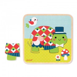 Janod J07012 Puzzle multilivello Tartarughine