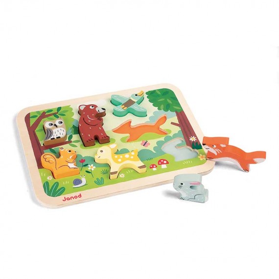 Janod J07023 Puzzle a incastro Foresta Janod