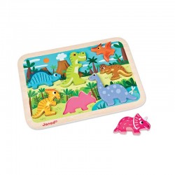 Janod J07054 Puzzle a incastro I Dinosauri