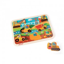 Janod J07077 Puzzle a incastro Il Cantiere
