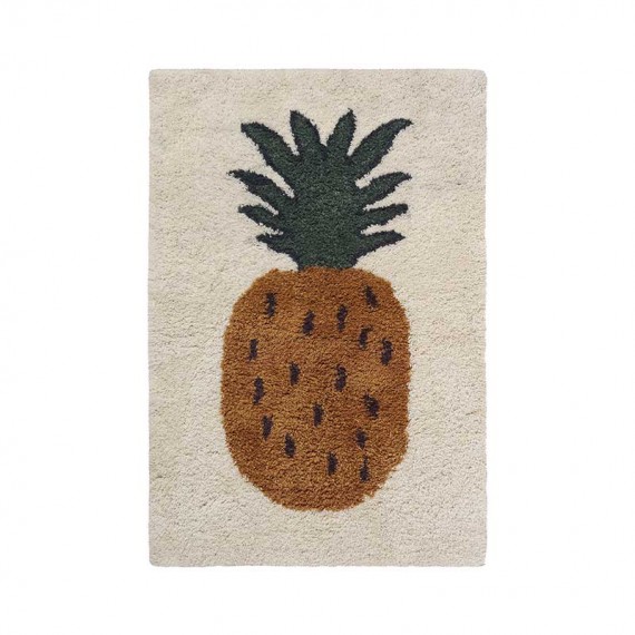 Fruiticana Tufted Pineapple Rug ferm LIVING
