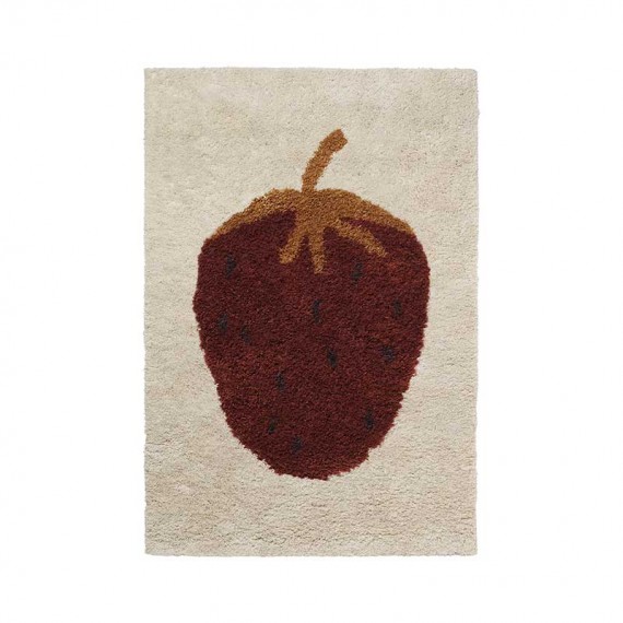 Fruiticana Tufted Strawberry Rug ferm LIVING