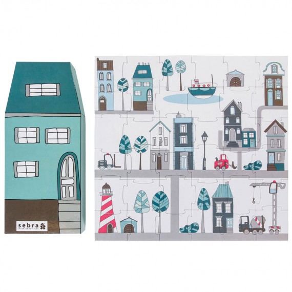 Puzzle Village Boy Sebra