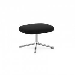 Poggiapiedi Era Swivel alluminio lucido